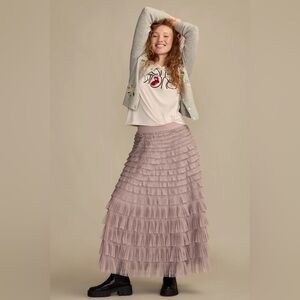 **SOLD** Lucky Brand Tulle Ruffle Maxi Skirt NWOT